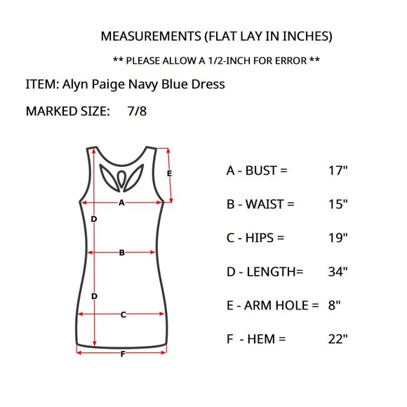 Vintage Alyn Paige Women's 7/8 Y2K Navy Blue Chiffon Sleeveless Dress w/ Sash - Picture 9 of 9